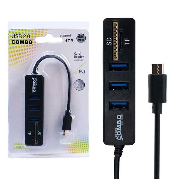 هاب 3 پورت USB-C مدل TC1 1