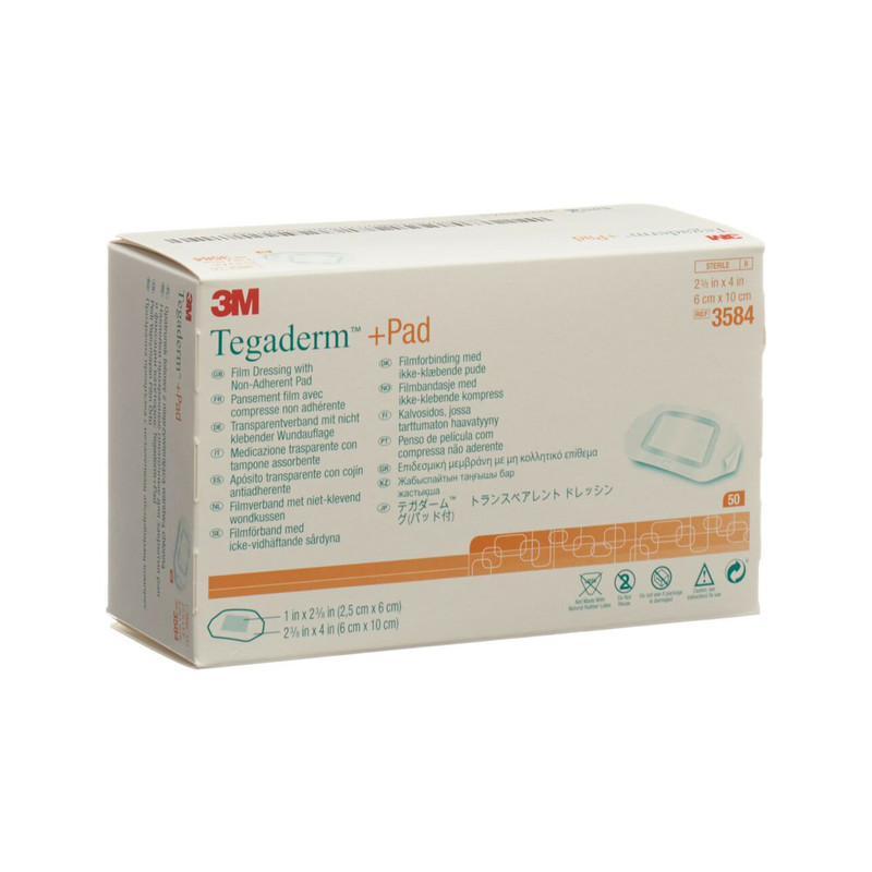 پانسمان آماده تری ام مدل Tegaderm 3584 بسته 50 عددی