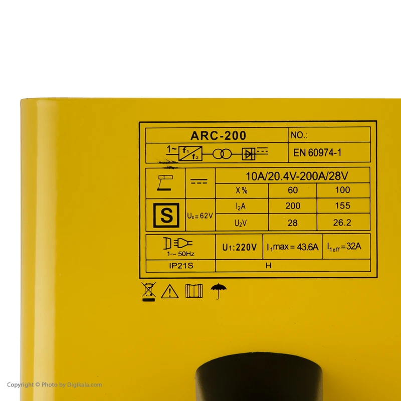 اینورتر جوشکاری 180آمپر پروتک مدل ARC-200 عکس شماره 3