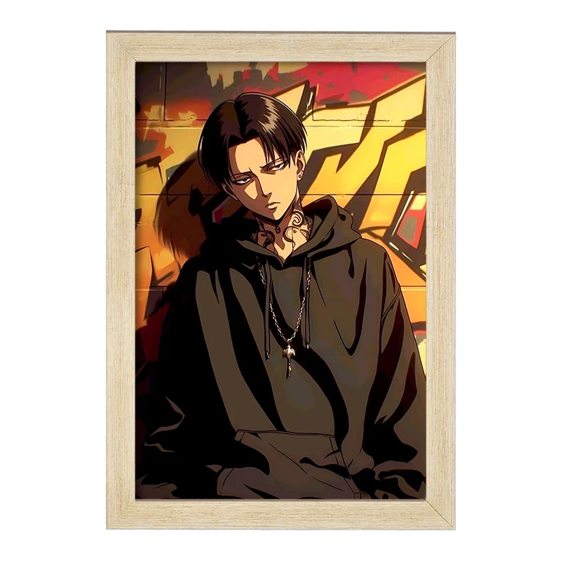 تابلو خندالو مدل لیوای آکرمن انیمه اتک آن تایتان کد F1821