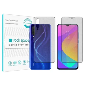 Matte Rockspace HyMTT screen protector suitable for the Xiaomi Mi CC9 mobile phone along with the back of the phone