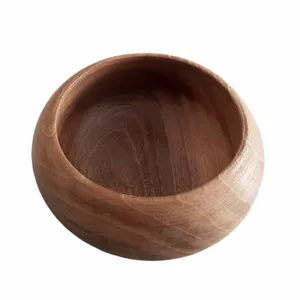 کاسه مدل چوبی طرح گردو کد 02