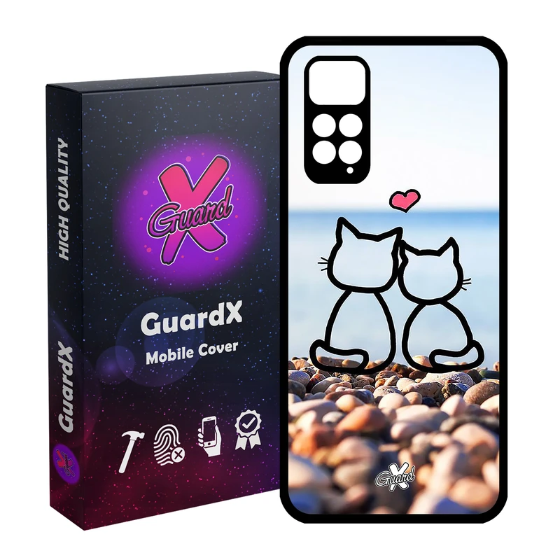 کاور گارد ایکس طرح Love مدل Glass10016 مناسب برای گوشی موبایل شیائومی Redmi Note 11S/ Note 11 4G