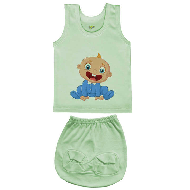 ست تاپ و شورت نوزادی کارانس مدل SSG-0243