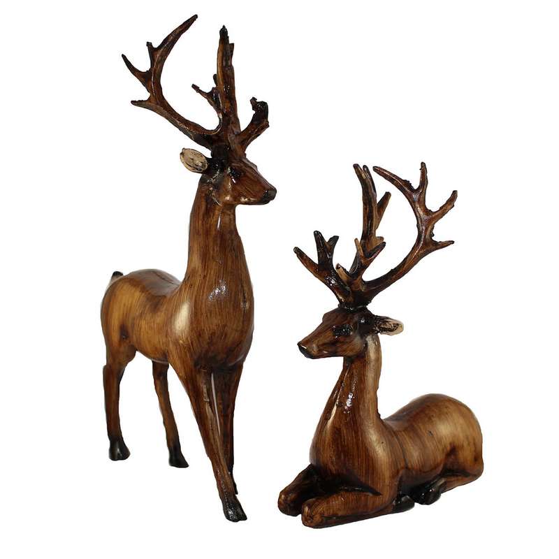 مجسمه طرح گوزن کد 1006 مجموعه 2 عددی مجسمه طرح گوزن کد 1006 مجموعه 2 عددی