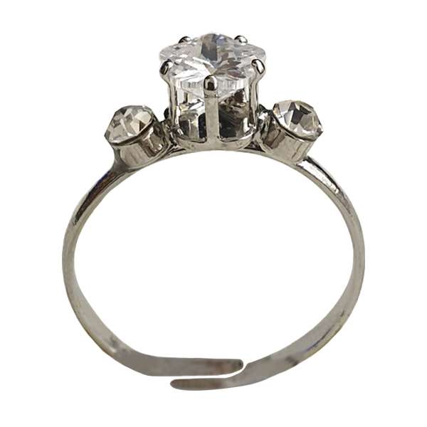 انگشتر دخترانه مدل نگین دار کد 02 انگشتر دخترانه مدل نگین دار کد 02