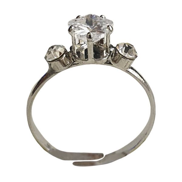 انگشتر دخترانه مدل نگین دار کد 02 انگشتر دخترانه مدل نگین دار کد 02