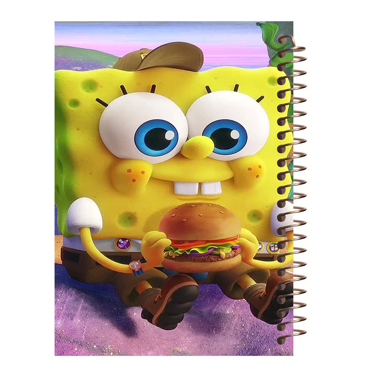 دفتر مشق 80 برگ طرح باب اسفنجی کد J353