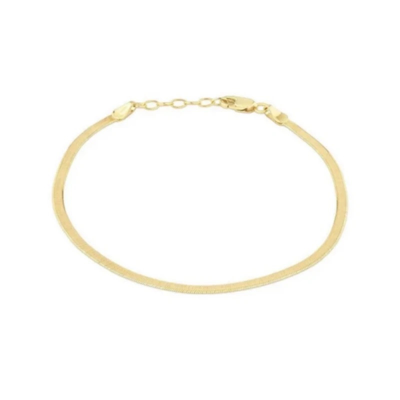 پابند طلا 18 عیار زنانه وی وی گلد گالری مدل هرینگبون کد 01 پابند طلا 18 عیار زنانه وی وی گلد گالری مدل هرینگبون کد 01