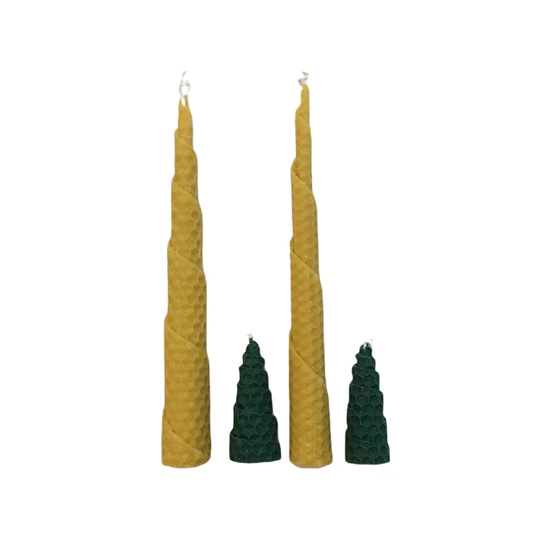 شمع بیزوکس مدل SRM-343 مخروطی مجموعه 4 عددی