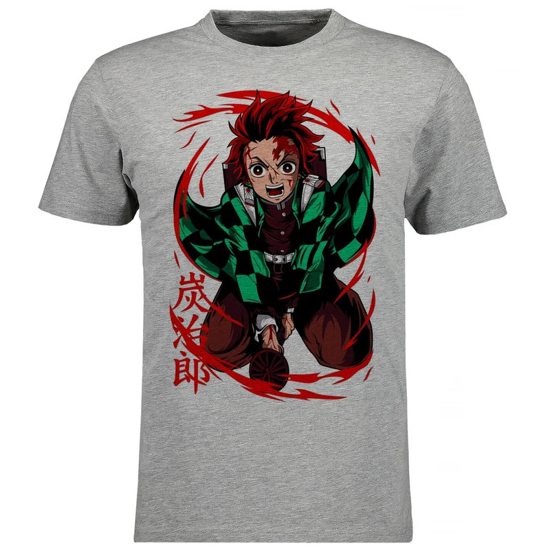 تی شرت آستین کوتاه مردانه مدل انیمه V130