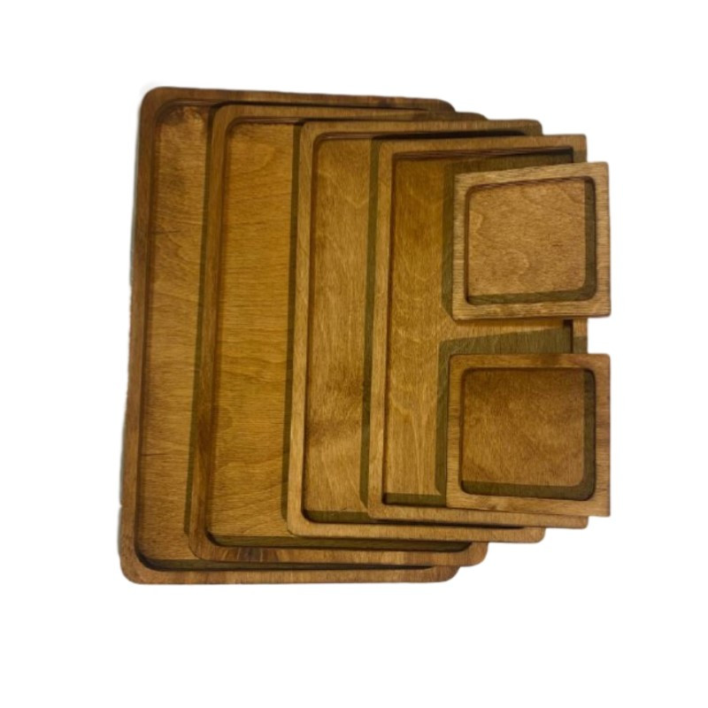 سرویس پذیرایی 6 پارچه مدل چوبی کد 2122 