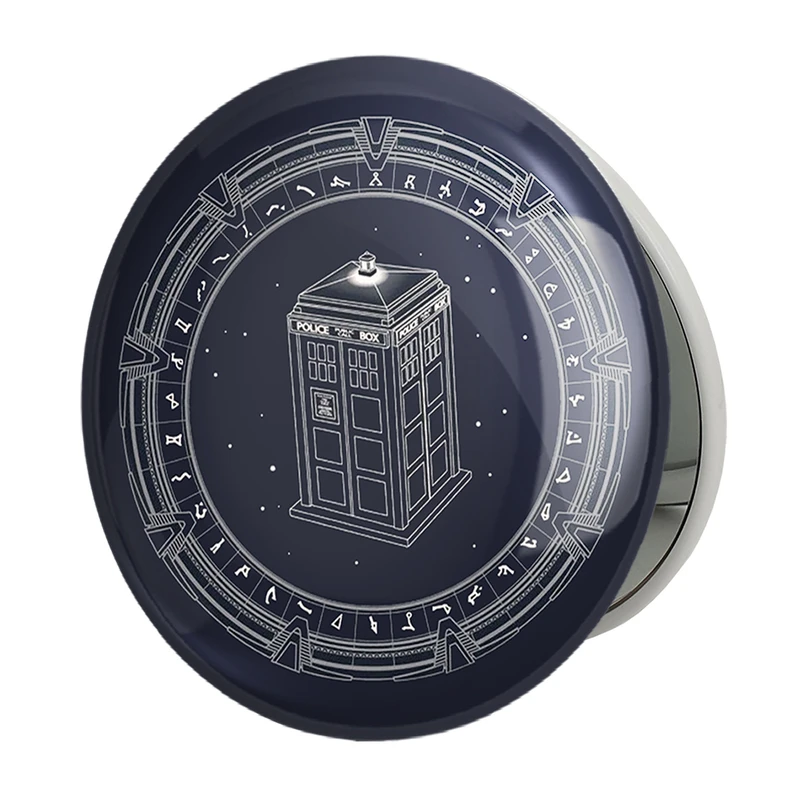 آینه جیبی خندالو طرح سریال داکتر هو Doctor Who مدل تاشو کد 29756