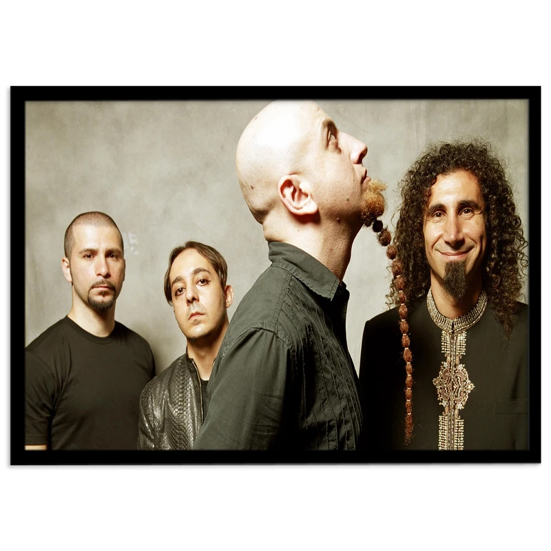 تابلو نوری بکلیت مدل طرح گروه System Of A Down مدل لایت باکس B-s1986