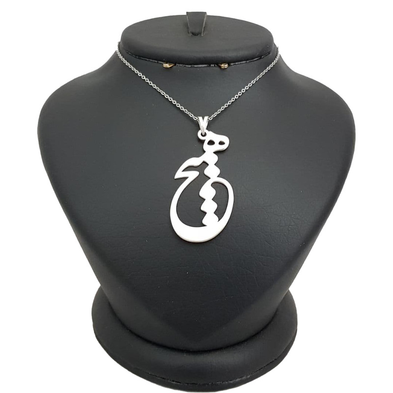 گردنبند نقره مردانه ترمه 1 طرح هیچ کد mas 00339