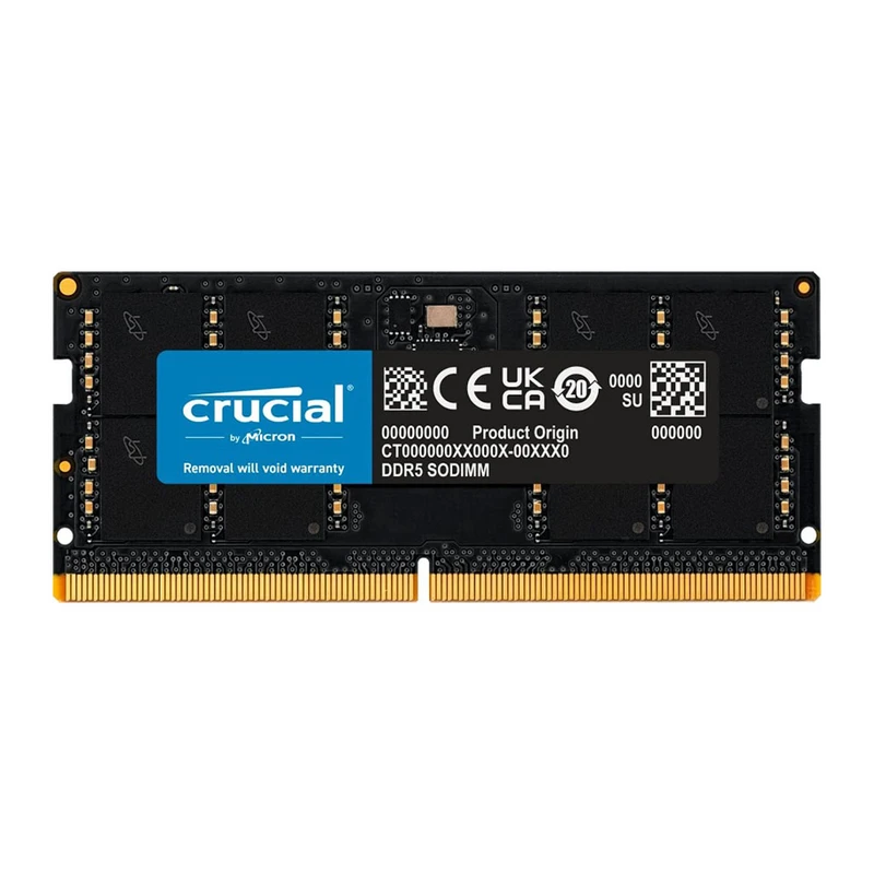 رم لپ تاپ DDR5 تک کاناله 4800 مگاهرتز CL40 کروشیال مدل CT16 ظرفیت 16 گیگابایت