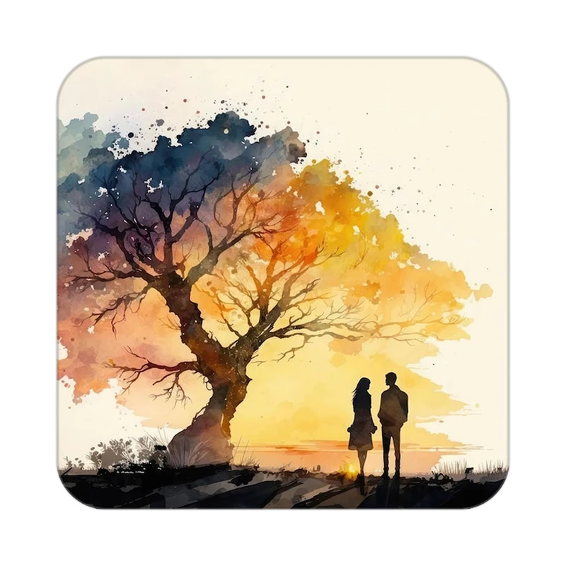 زیر لیوانی کاکتی مدل عاشقانه کد mp11645