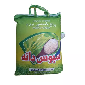 برنج پاکستانی باسمتی 386 سبوس دانه- 10 کیلوگرم