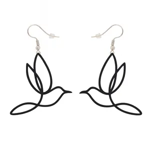 گوشواره دخترانه طرح پرنده کد 007