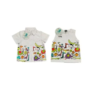 ست تاپ و پیراهن نوزادی توک توک مدل آیسان