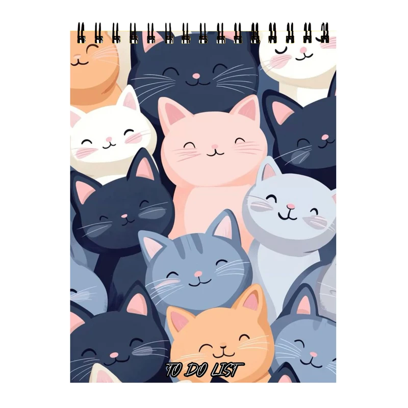 دفتر برنامه ریزی 60 برگ طرح گربه کد 387