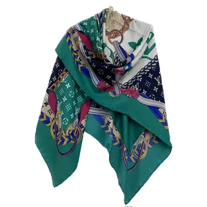 روسری زنانه مدل نخ کشمیر دست دوز وارداتی کد 03