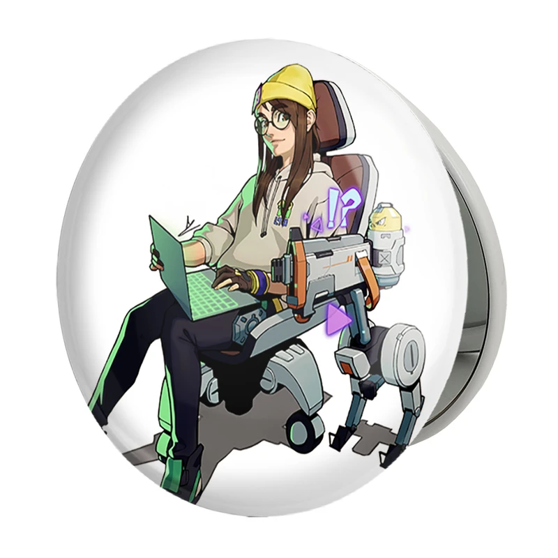 آینه جیبی خندالو طرح بازی ولورانت (Valorant) مدل تاشو کد 33089