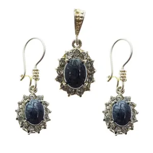 نیم ست نقره زنانه مدل gv05