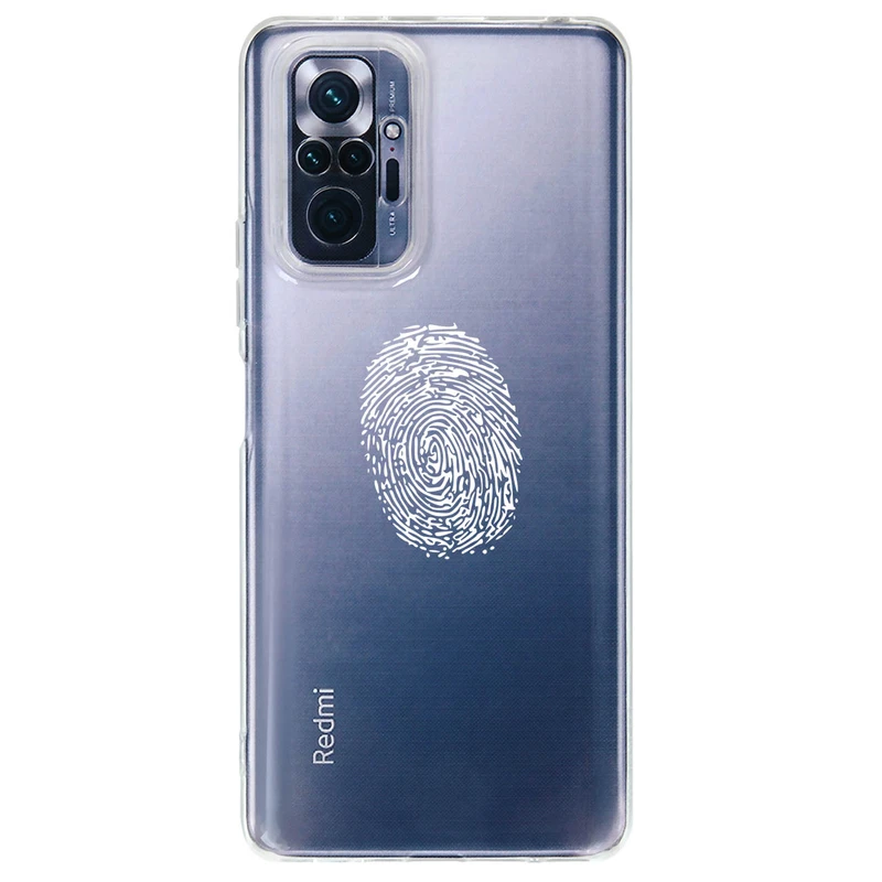 کاور مگافون طرح اثر انگشت مدل C62-W مناسب برای گوشی موبایل شیائومی Redmi Note 10 Pro / 10 Pro Max