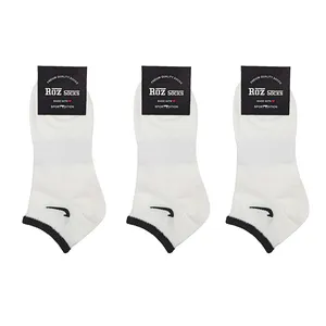 جوراب ورزشی ساق کوتاه زنانه رز کد 1383 بسته 3 عددی