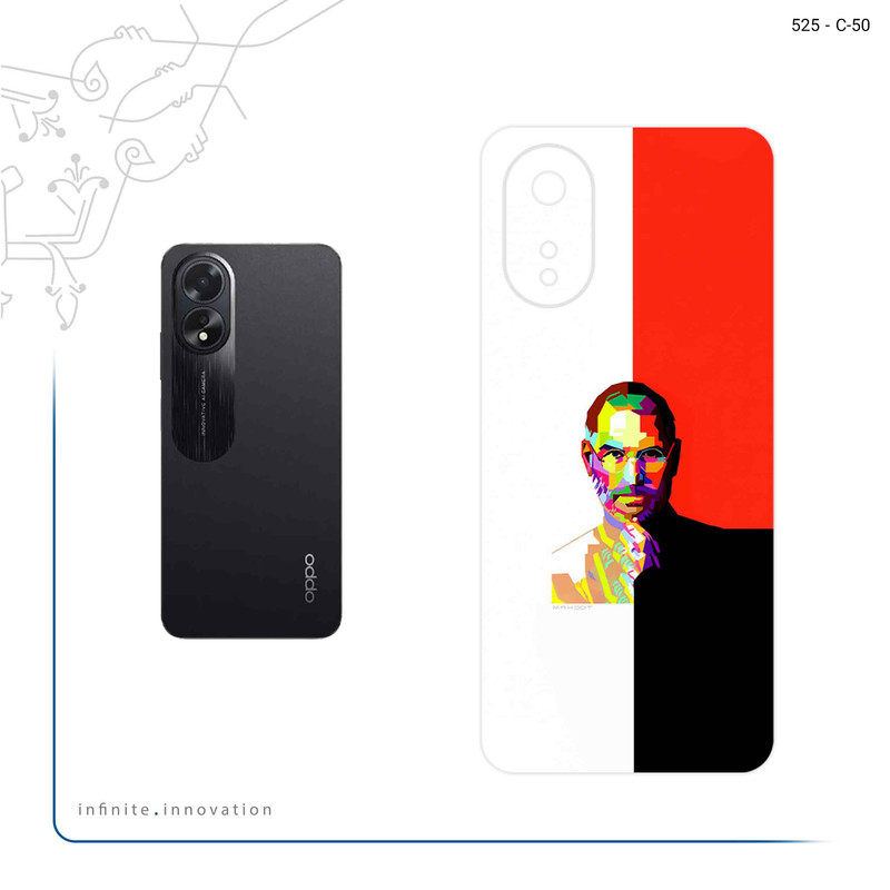 برچسب پوششی ماهوت مدل Collage of Steve Jobs 1 مناسب برای گوشی موبایل اپو A38