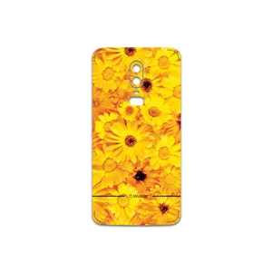 MAHOOT Yellow-Flower Cover Sticker for OnePlus 6