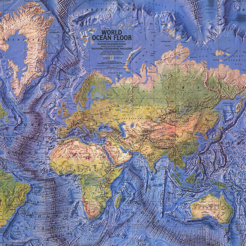 کاغذ کادو طرح نقشه جهان مدل b32