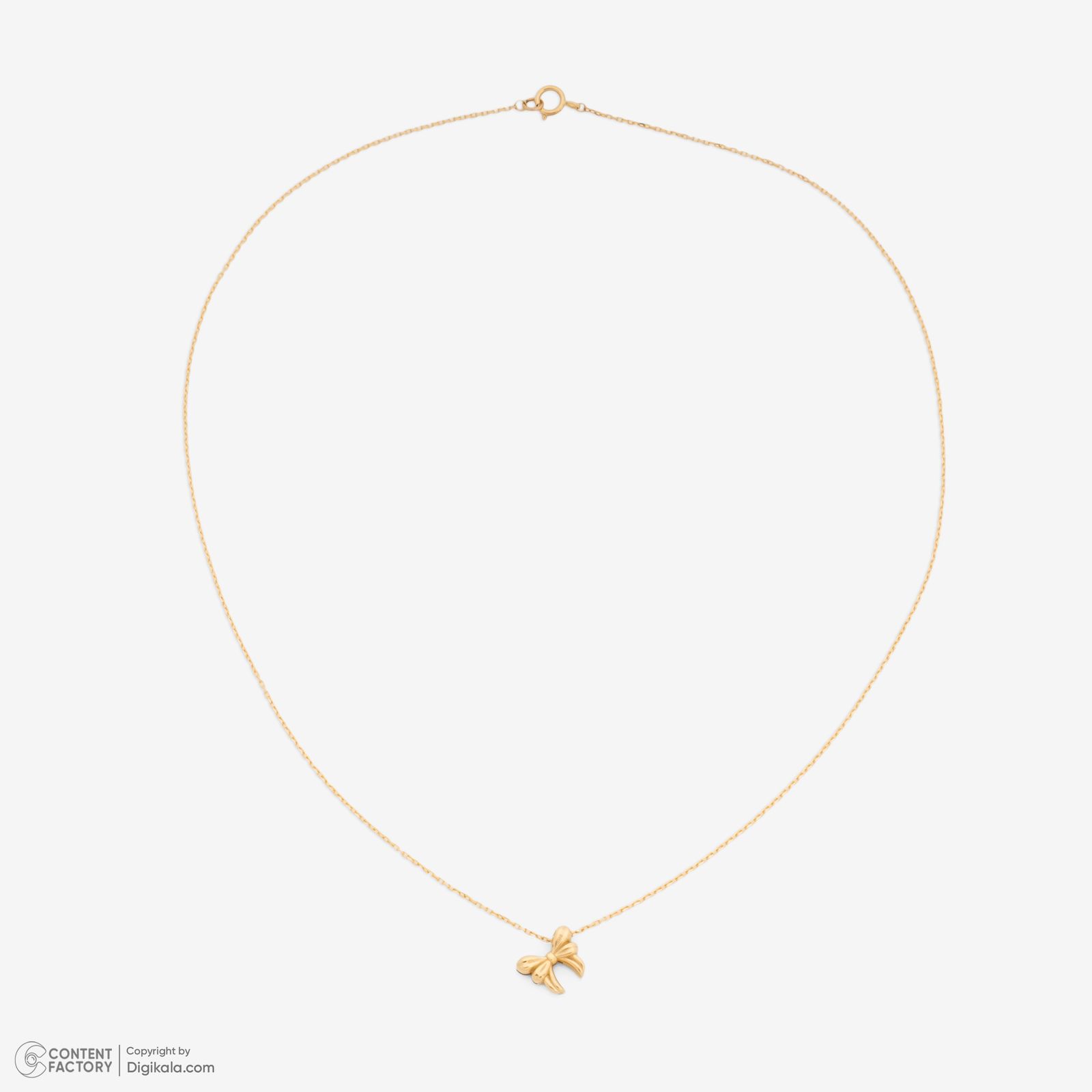 گردنبند طلا 18 عیار زنانه با زنجیر حلقه‌ای (فلامینگو) گلدم مدل PE147018 -  - 4