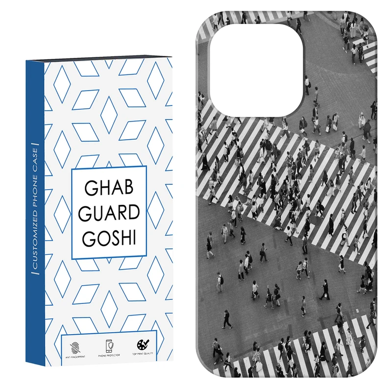 کاور قاب گارد گوشی طرح خیابون شلوغ کد Dimo-733 مناسب برای گوشی موبایل اپل IPHONE 15 PRO MAX