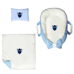 سرویس خواب سه تکه نوزاد ناریکو مدل گارد محافظ دار طرح نینجا کد 0363