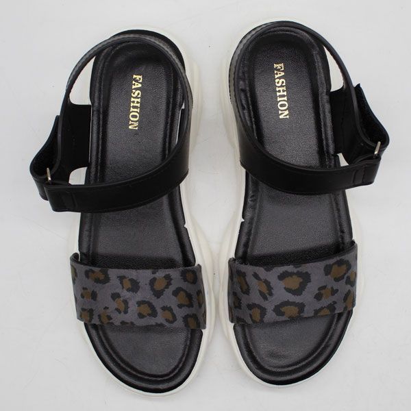 صندل زنانه پاپا مدل ملودی پلنگی کد 1-1388-GY -  - 12