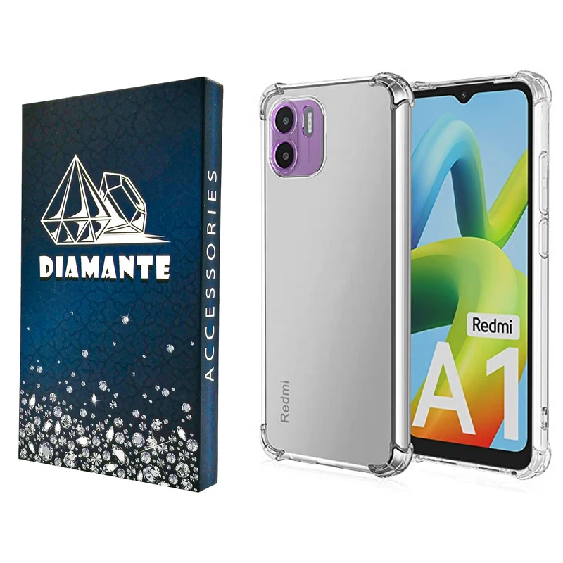 کاور دیامانته مدل shiny navy مناسب برای گوشی موبایل شیائومی Redmi A1 plus