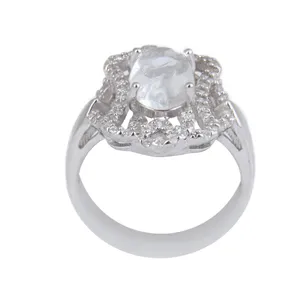 انگشتر نقره زنانه بازرگانی میلادی مدل سنگ در نجف کد AWR_1073