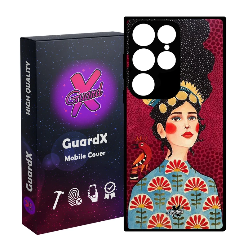کاور گارد ایکس طرح Girl مدل Glass10179 مناسب برای گوشی موبایل سامسونگ Galaxy S24 Ultra