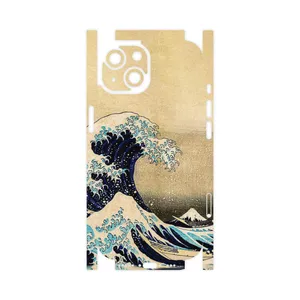 MAHOOT The Great Wave off Kanagawa of Hokusai-FullSkin Cover Sticker for Apple iPhone 15