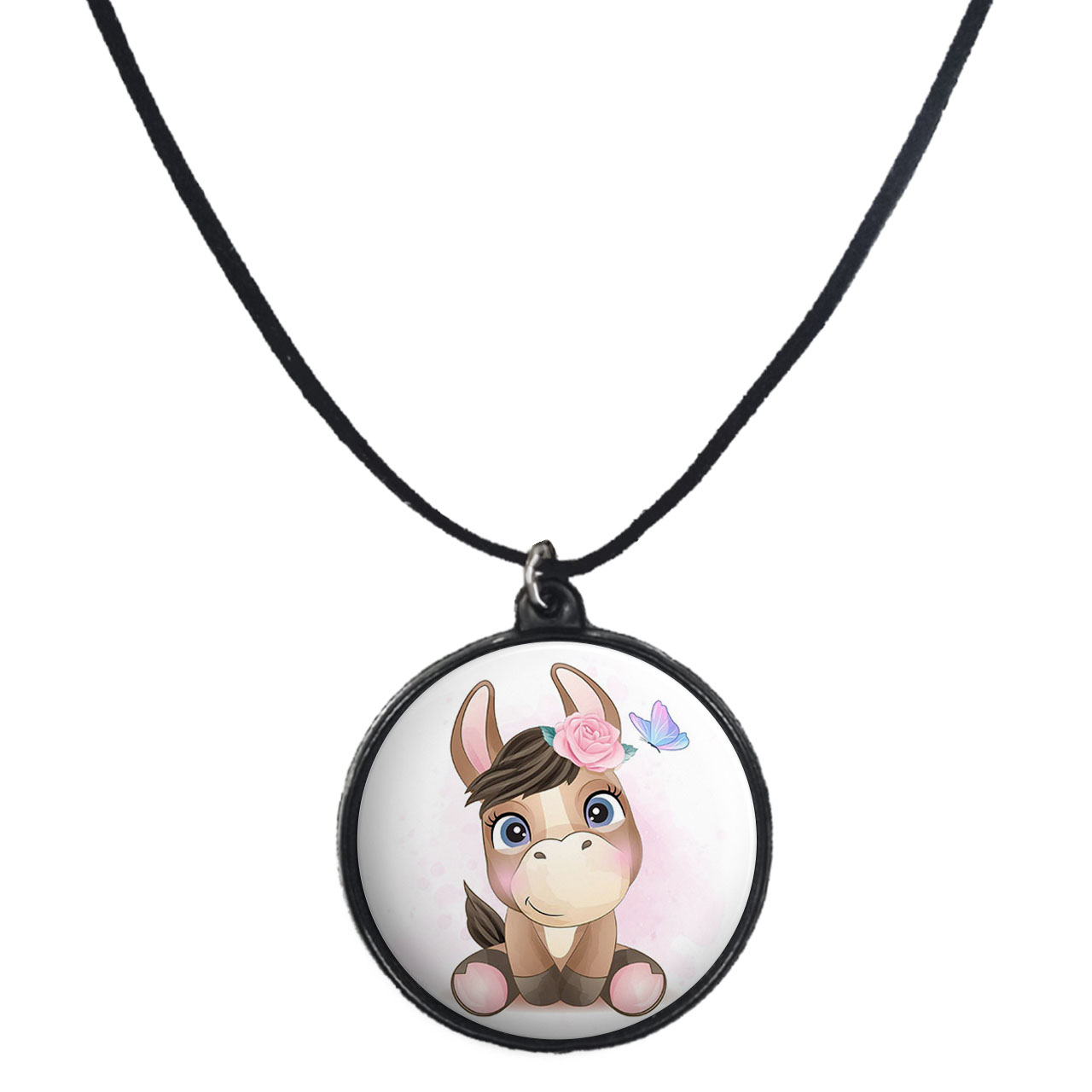 گردنبند پرمانه طرح حیوانات کیوت کد pmb.21536 مدل دو طرفه