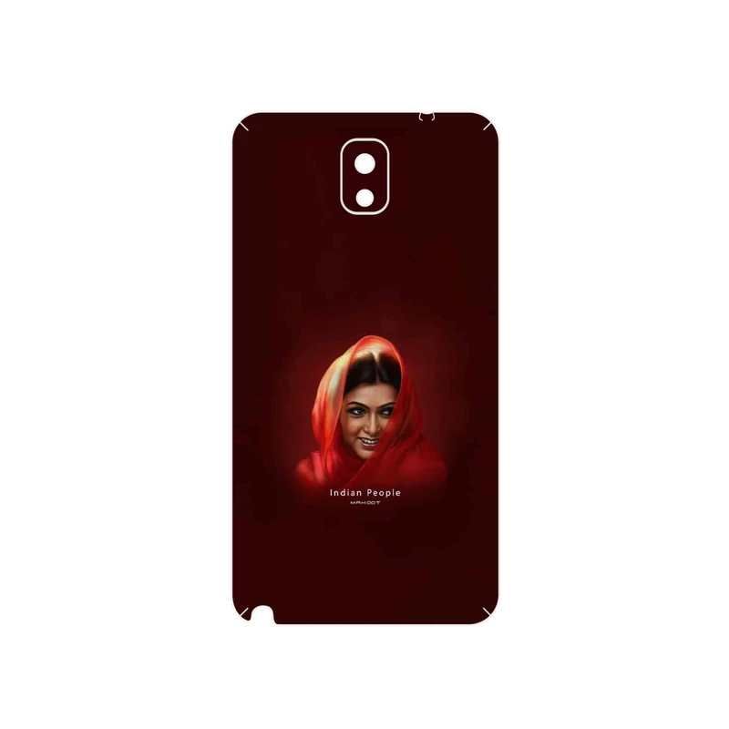 برچسب پوششی ماهوت مدل Portrait of an Indian Woman مناسب برای گوشی موبایل سامسونگ Galaxy Note 3