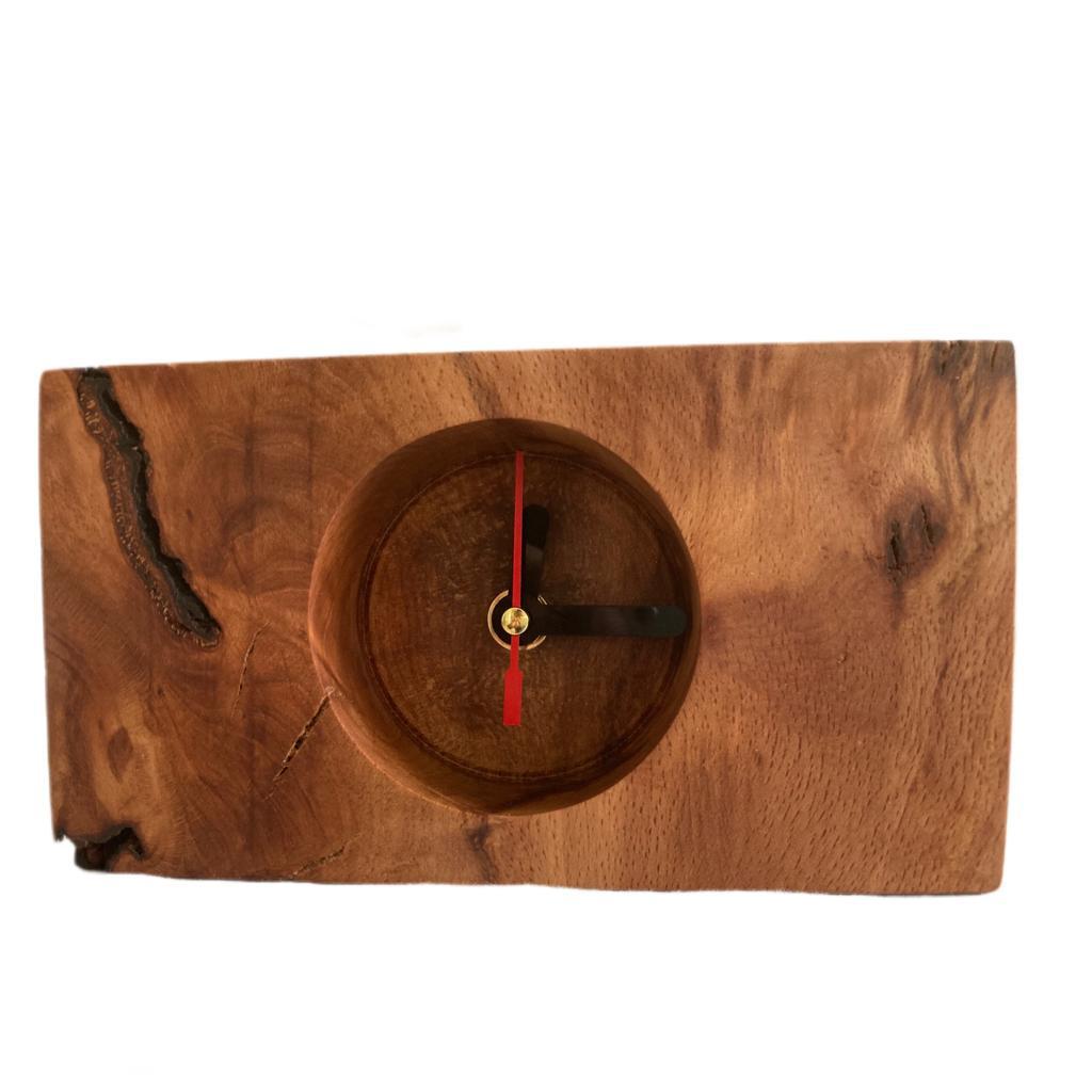 ساعت چوبی رومیزی طرح راش