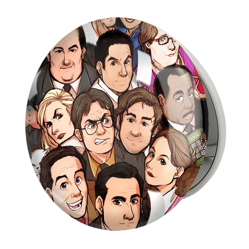 آینه جیبی خندالو طرح سریال آفیس The Office مدل تاشو کد 10226 