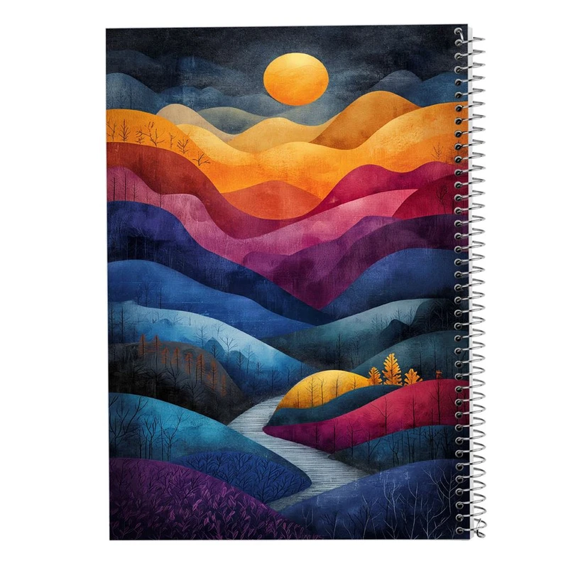 دفتر شطرنجی 50 برگ مدوپد طرح طبیعت کد DF15448