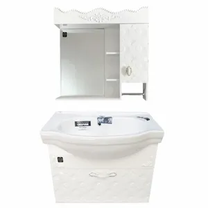 ست کابینت و روشویی آذر کابین مدل کاسپین به همراه آینه و باکس