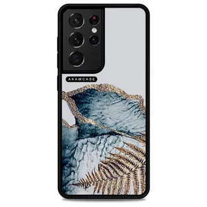 AKAM AMCWSGS21U-MARBEL15 Cover For Samsung Galaxy S21 Ultra