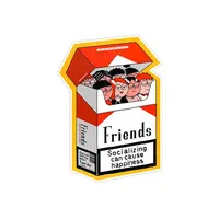استیکر لپ تاپ ماسا دیزاین طرح friend مدل STKA00437