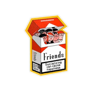استیکر لپ تاپ ماسا دیزاین طرح friend مدل STKA00437